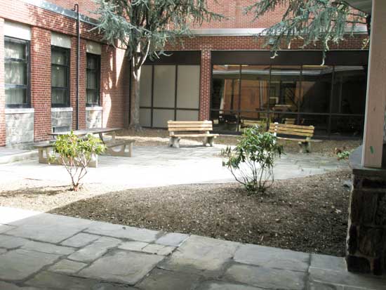 Before - Courtyard at a Private School in Bergen County
